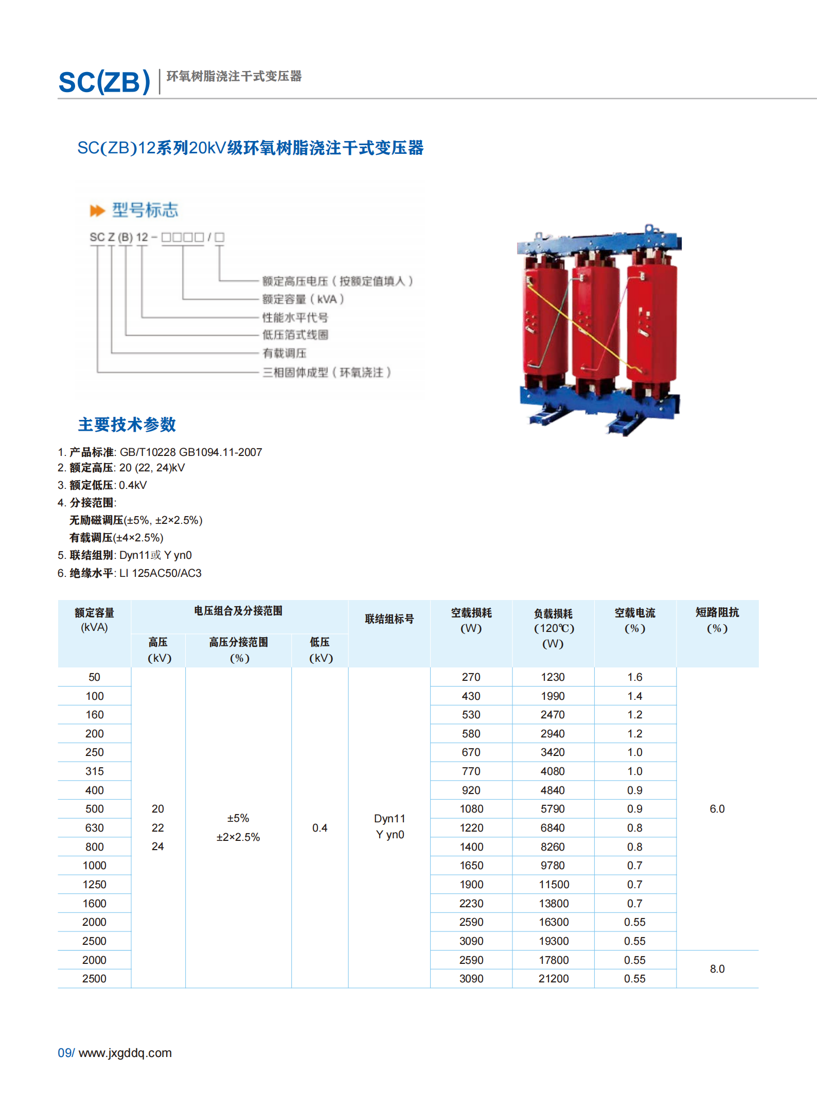SC(ZB)12系列20kV级环氧树脂浇注干式变压器_百亿游戏 | 电压互感器 | 非晶合金变压器 | 干式变压器 | 油浸式变压器